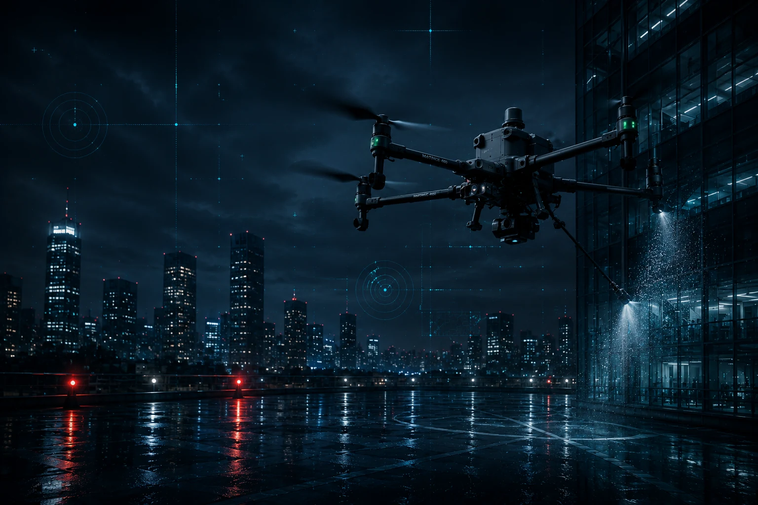 Nettoyage technique par drone